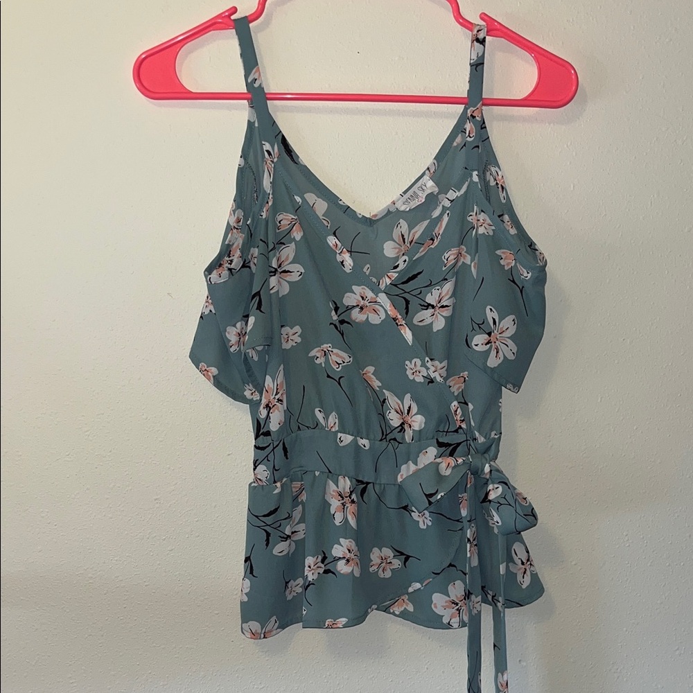 Sienna Sky Floral Teal Camisole